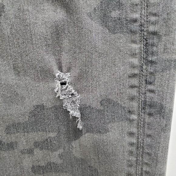 Hudson Collin Midrise Skinny Ankle Women's Faded Camo Print Denim Jeans USA 28 - Picture 4 of 10